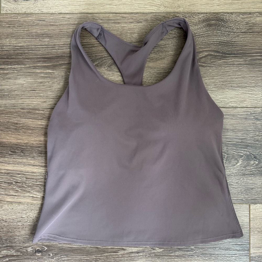 Old Navy Powersoft Racerback Active Tank Top, Mid Crop, Dusty Mauve